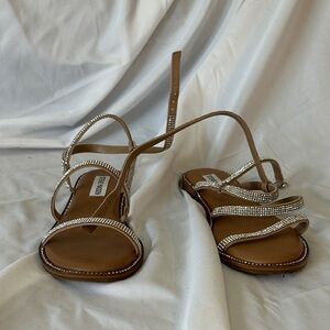 Steve Madden Brown Rhinestone Sandals